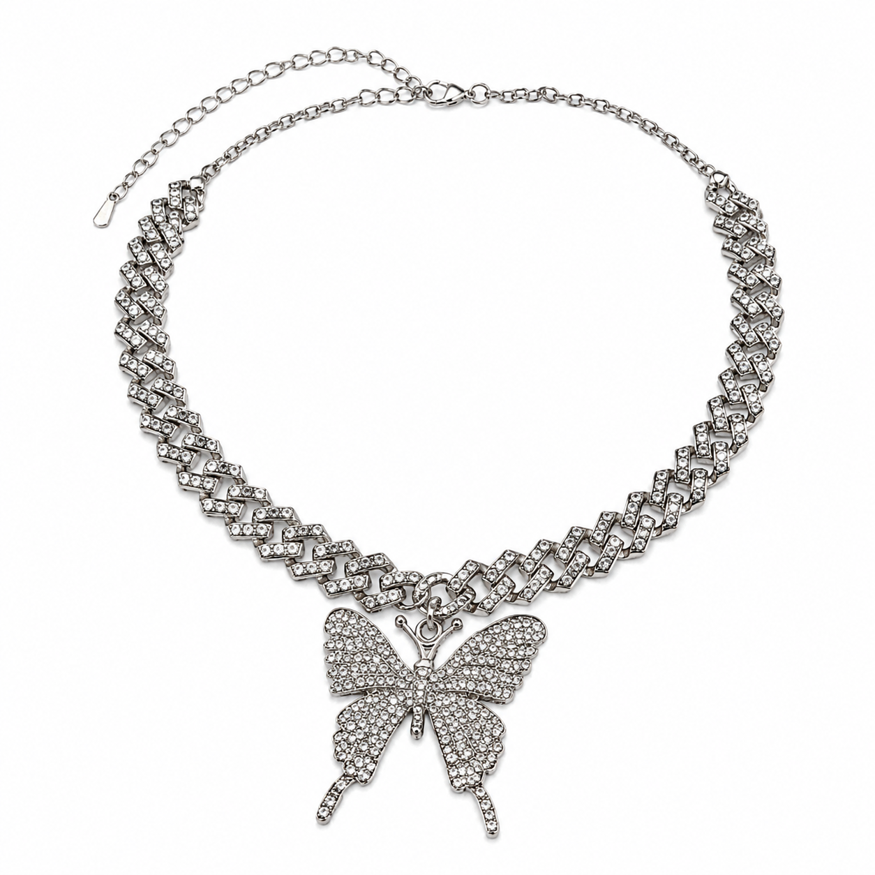 Butterfly Luxe Cuban Link Necklace
