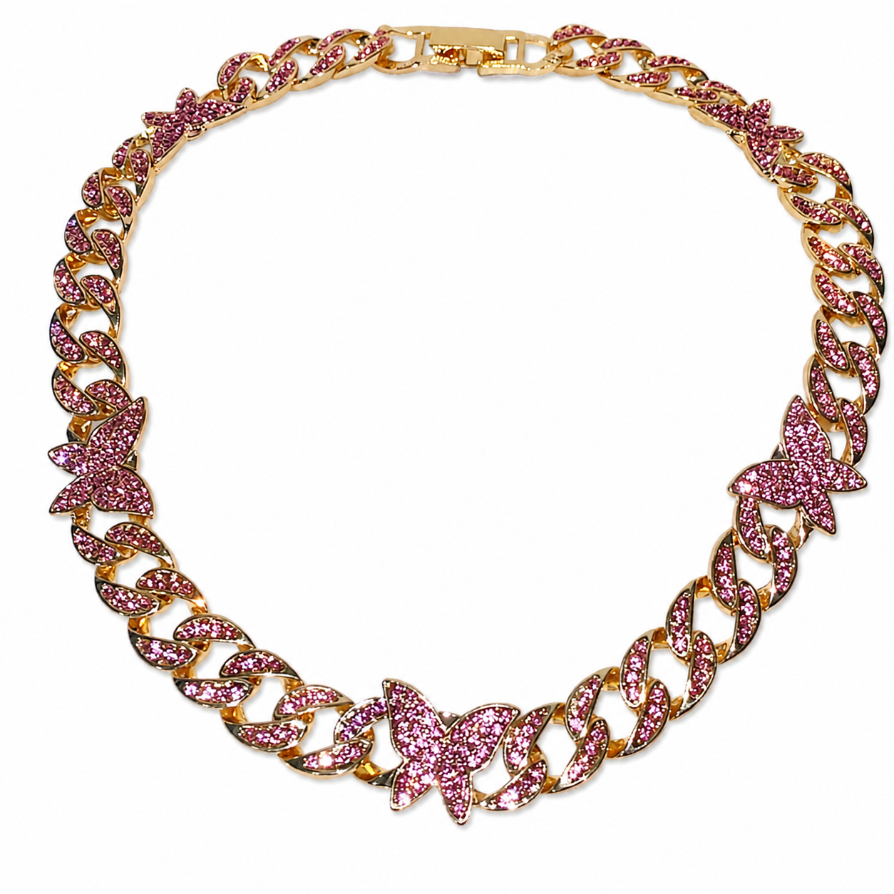 Butterfly Cuban Link Choker