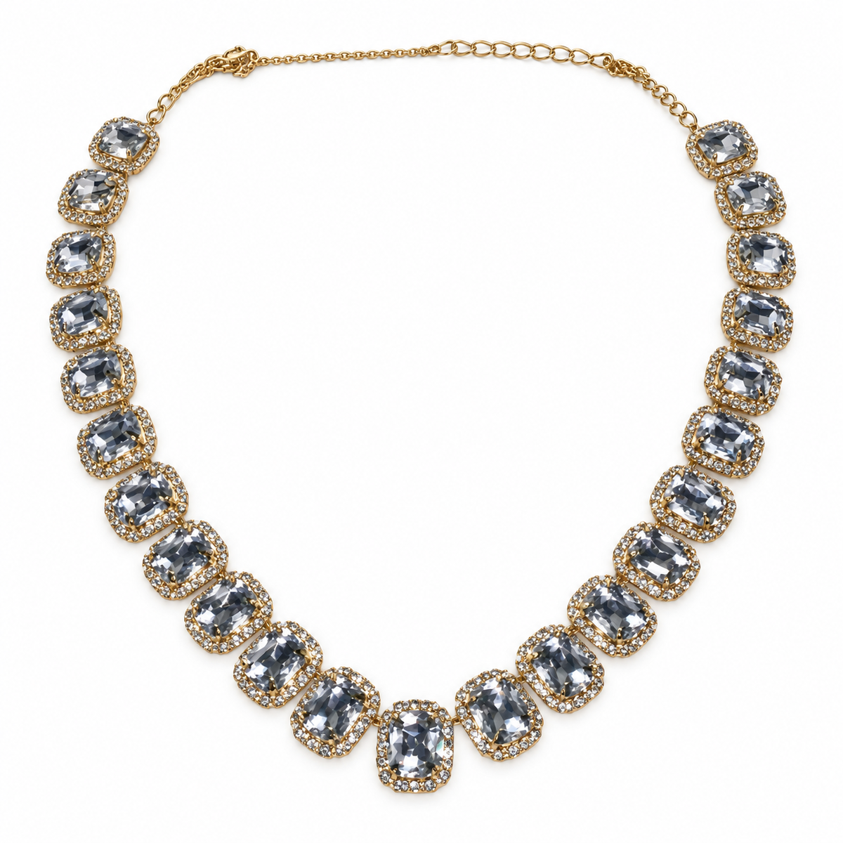 Crystal Rhinestone Necklace (20.5")