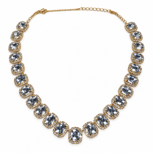 Crystal Rhinestone Necklace (20.5")