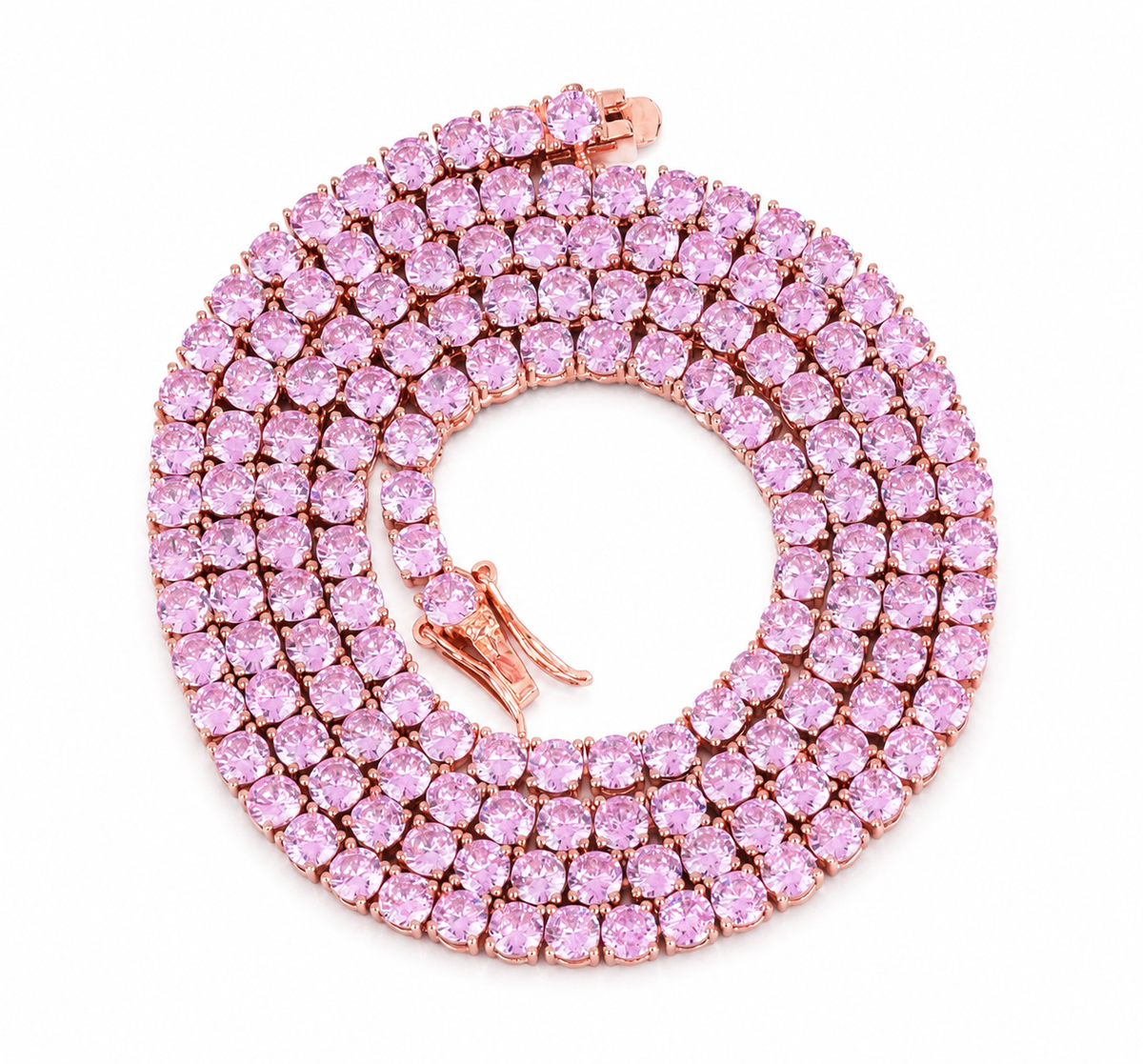 Pink Dreams Tennis Chain Necklace