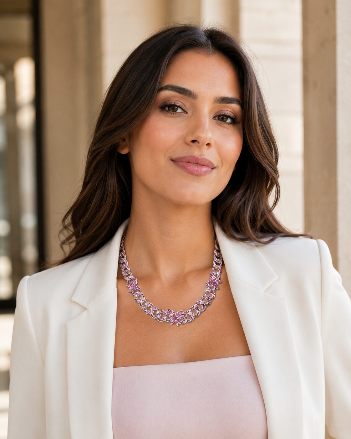 Butterfly Cuban Link Choker