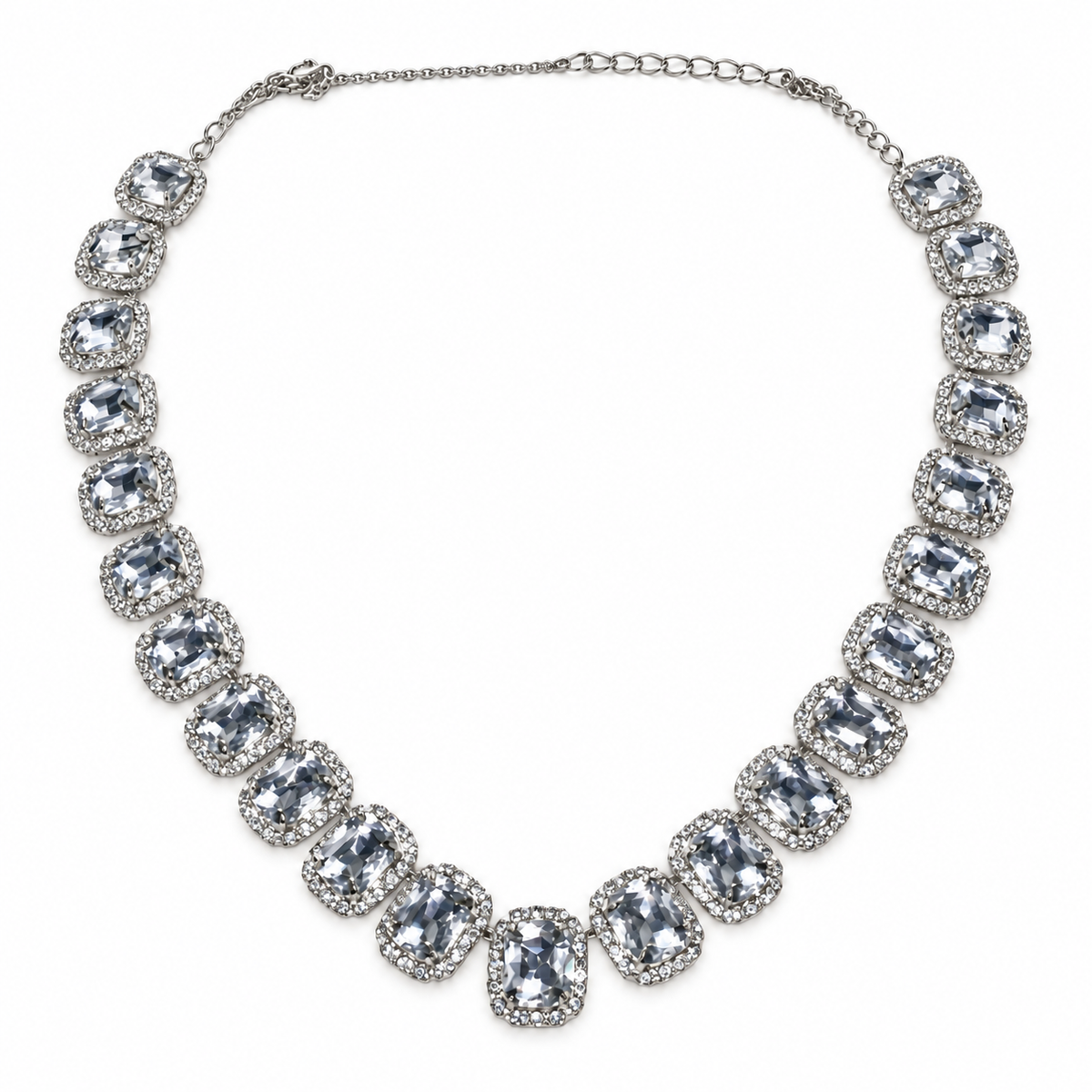 Crystal Rhinestone Necklace (20.5")