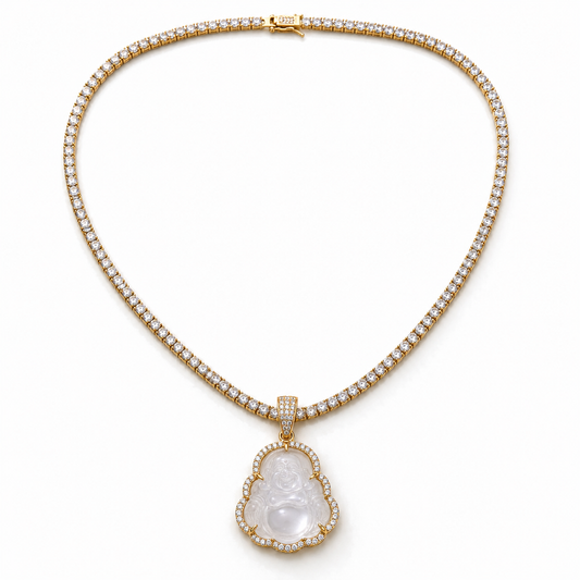 Buddha Tennis Chain Necklace (4mm)