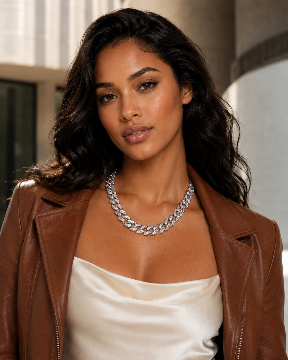 Iced Out Cuban Link Choker (16")