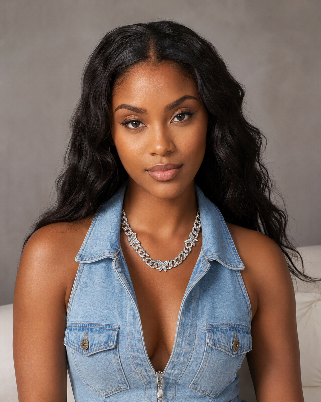 Butterfly Cuban Link Choker