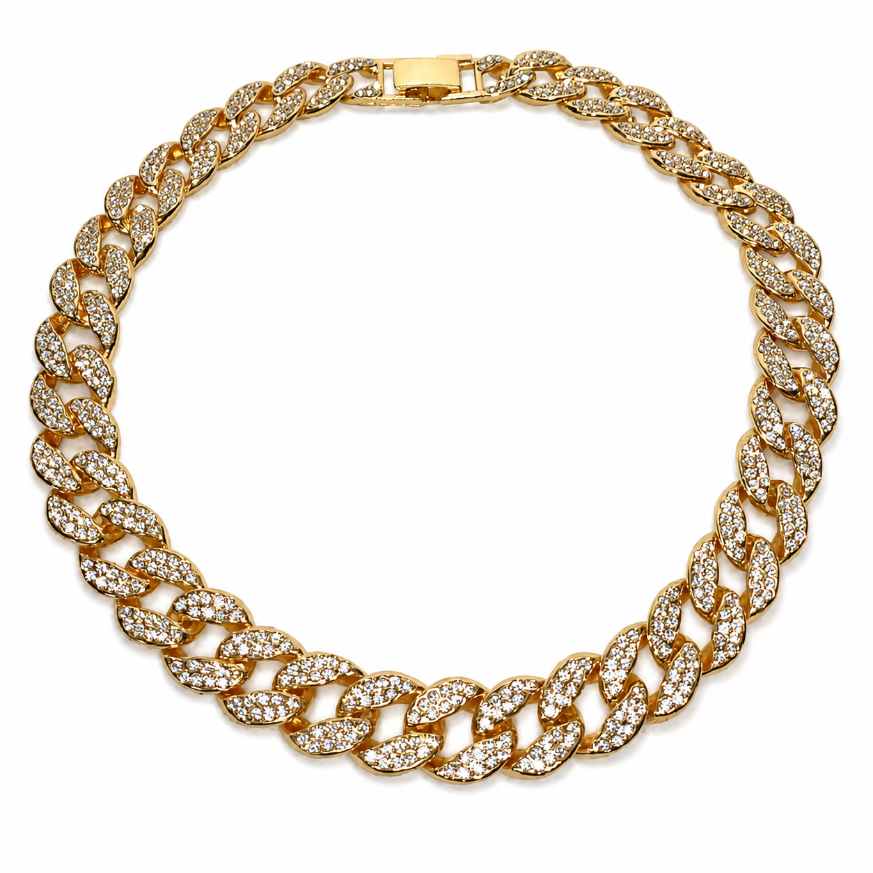 Iced Out Cuban Link Choker (16")