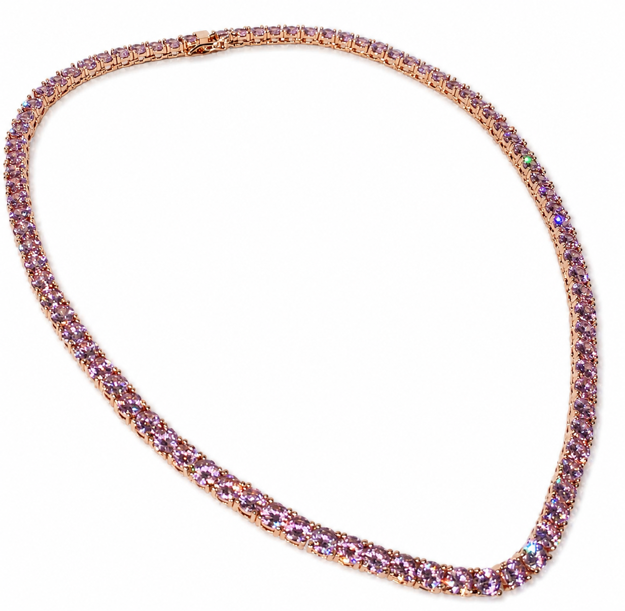 Pink Dreams Tennis Chain Necklace