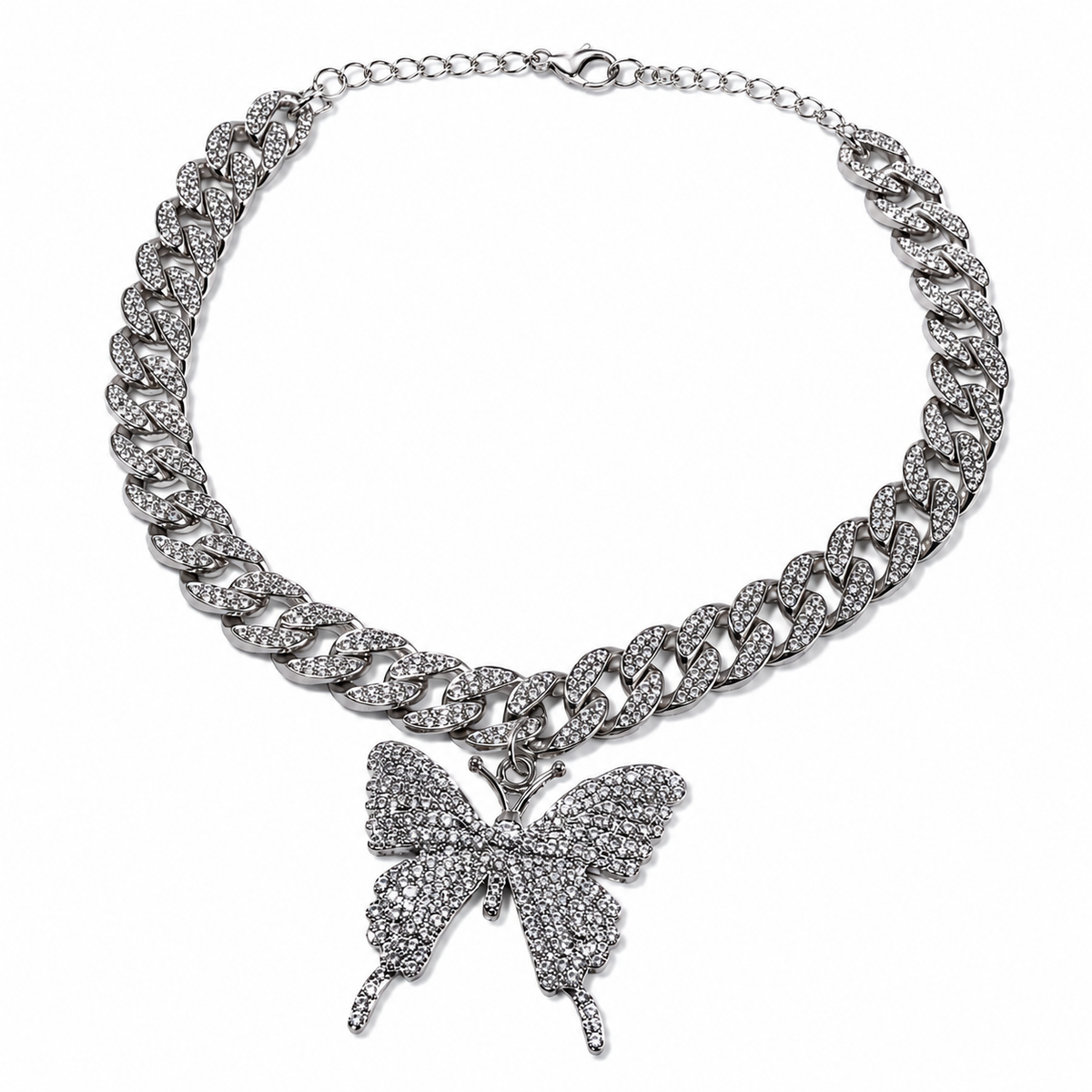Butterfly Luxe Cuban Link Necklace