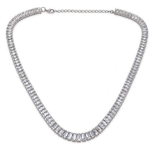 Baguette Tennis Necklace (15.5")