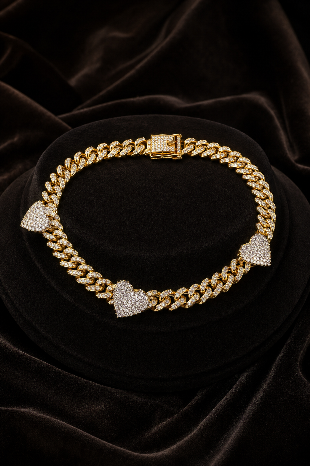 Bold Cuban Link Heart Necklace (12mm)