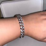 Women's Iced Out Cuban Link Bracelet
