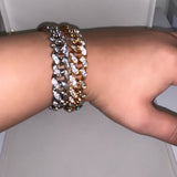 Women's Iced Out Cuban Link Bracelet