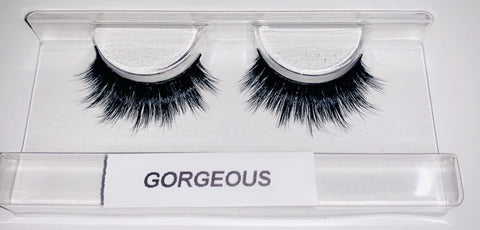 Luxury Mink Lashes - "Gorgeous" Style - Reusable, Lightweight