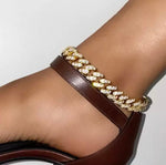 Iced Out Cuban Link Anklets