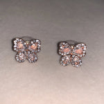 Peach Butterfly Stud Earrings