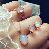 Opal Jewelry Set