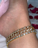 Iced Out Cuban Link Anklets